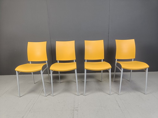 Set van 4 Miss C.O.C.O eetkamerstoelen door Philippe Starck voor Cassina, 1998