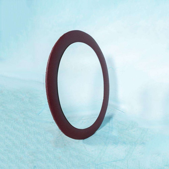 Image 1 of Vintage retro ovalen wandspiegel jaren 60/70, round mirror