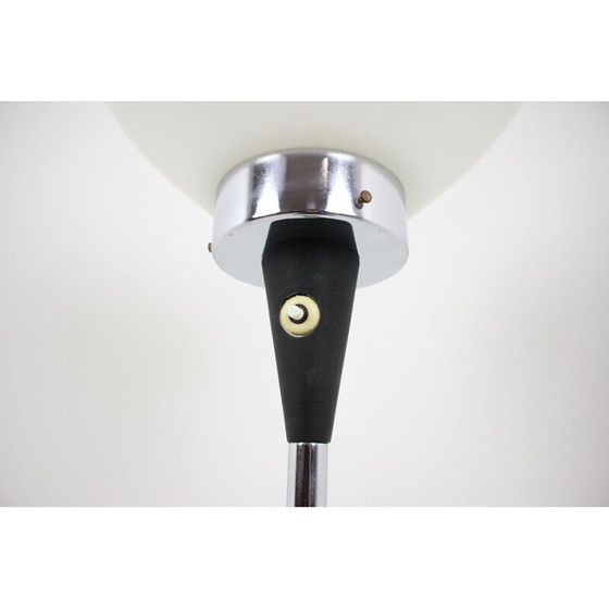 Image 1 of Vintage houten en glazen vloerlamp van Lidokov, Tsjecho-Slowakije 1970