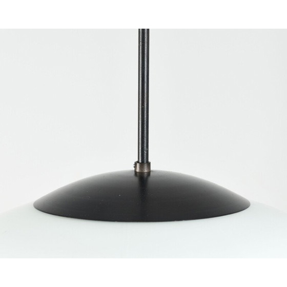 Image 1 of Vintage opaal glazen hanglamp van Napako, Tsjecho-Slowakije 1960