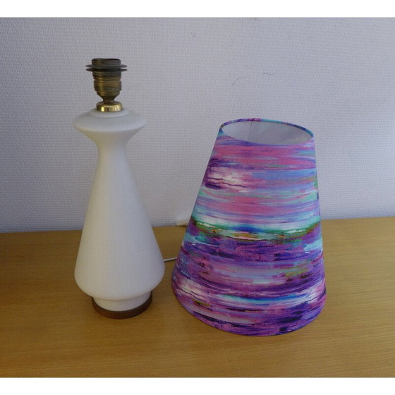 Image 1 of Scandinavische vintage lamp in wit opaline, 1960
