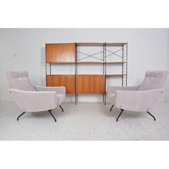 Image 1 of Paar vintage fauteuils van Joseph-André Motte voor Steiner, 1955