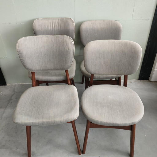 Vintage Jaren 50-60 Eetkamerstoelen 