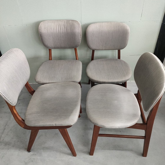 Image 1 of Vintage Jaren 50-60 Eetkamerstoelen 