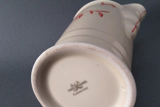 Image 1 of Otto Prutscher 'Metropolis' Art Deco/Bauhaus theepot met deksel 1935