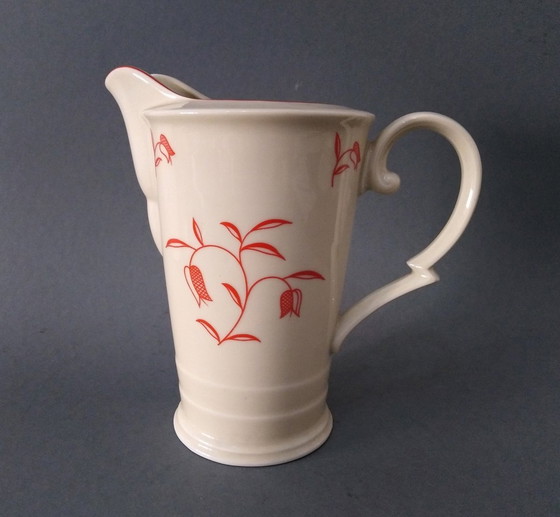 Image 1 of Otto Prutscher 'Metropolis' Art Deco/Bauhaus theepot met deksel 1935