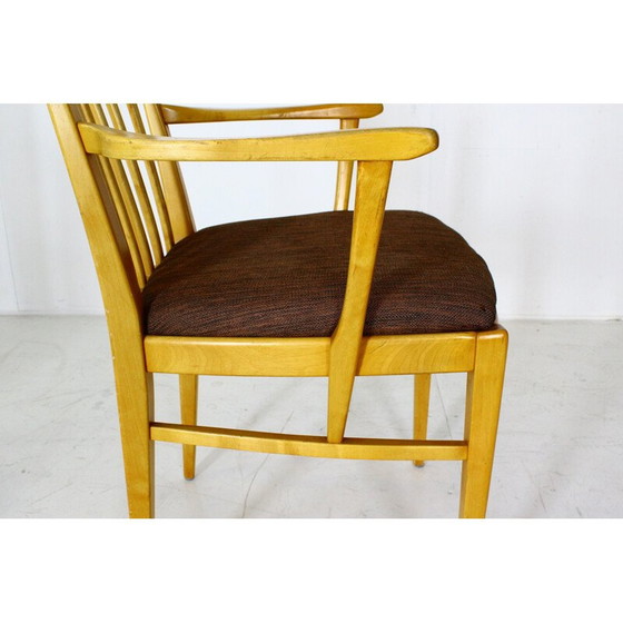 Image 1 of Set van 4 vintage stoelen van Carl Malmsten voor Afor Mobelfabrik 1970