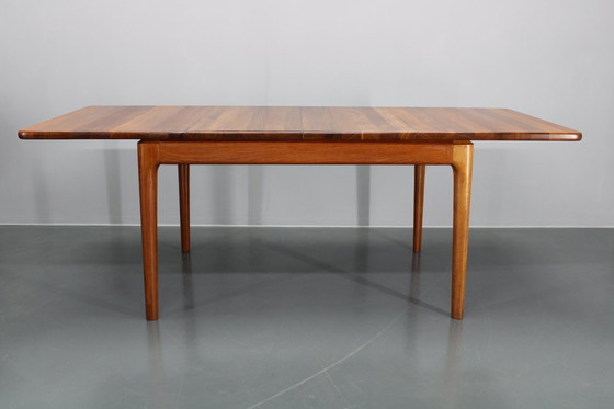 Image 1 of 1960S massief teakhouten uitschuifbare eettafel van Glostrup Mobelfabrik, Denemarken