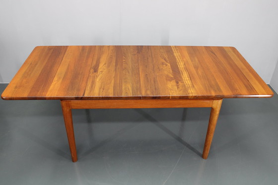 Image 1 of 1960S massief teakhouten uitschuifbare eettafel van Glostrup Mobelfabrik, Denemarken