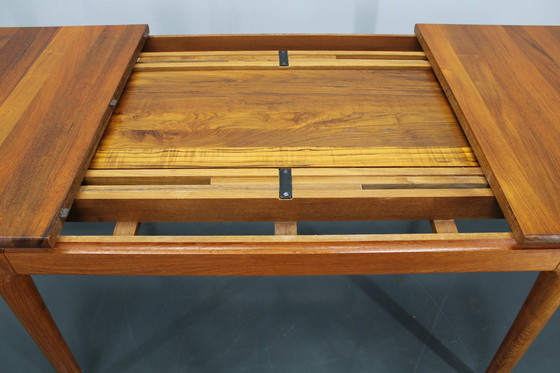 Image 1 of 1960S massief teakhouten uitschuifbare eettafel van Glostrup Mobelfabrik, Denemarken