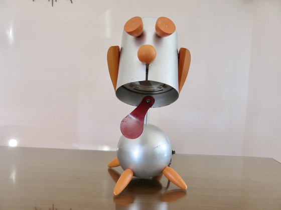 Image 1 of Lamp Hond, Robot, Futuristisch, Memphis-stijl, 1980