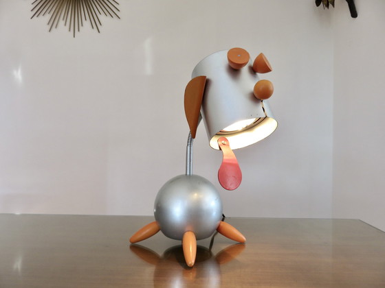 Image 1 of Lamp Hond, Robot, Futuristisch, Memphis-stijl, 1980