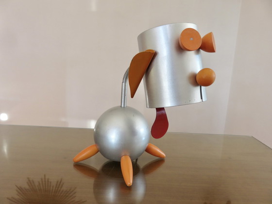 Image 1 of Lamp Hond, Robot, Futuristisch, Memphis-stijl, 1980