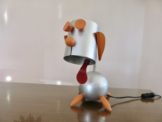 Image 1 of Lamp Hond, Robot, Futuristisch, Memphis-stijl, 1980