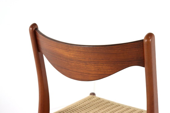 Image 1 of 4X Eetkamerstoel Arne Wahl Iversen Voor Glyngore 'Naerem' Vintage Deens