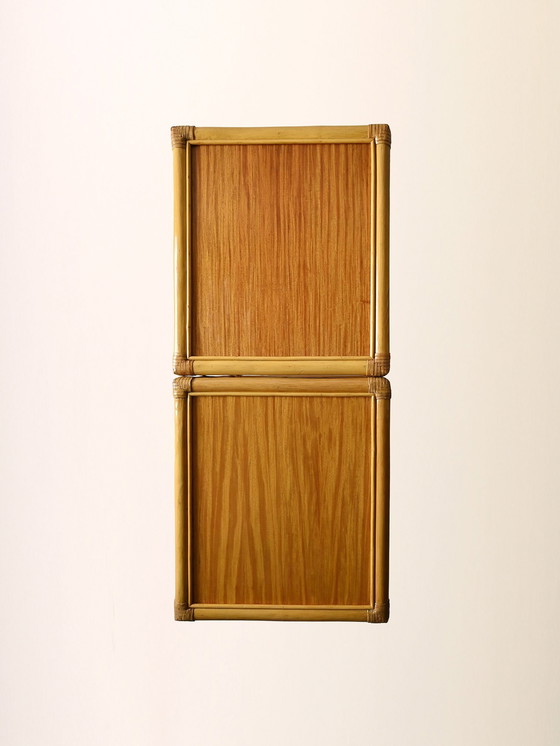 Image 1 of Vintage Bamboe Nachtkastjes