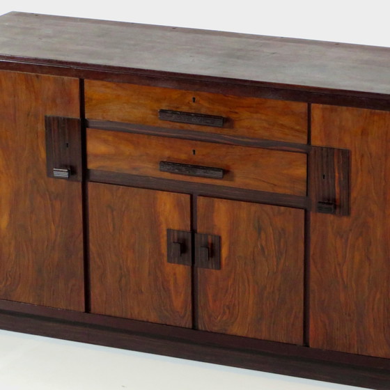 Image 1 of Amsterdamse School Art Deco boekenkast dressoir kast, 1920