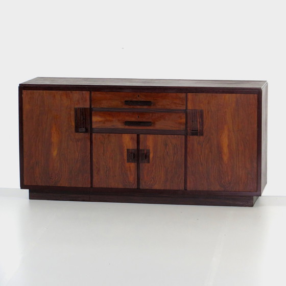 Image 1 of Amsterdamse School Art Deco boekenkast dressoir kast, 1920