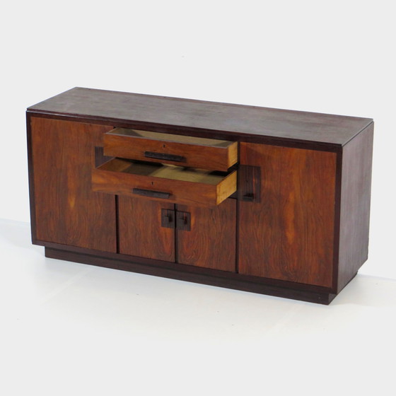 Image 1 of Amsterdamse School Art Deco boekenkast dressoir kast, 1920