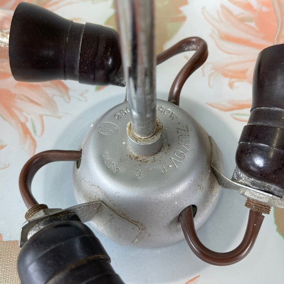 Image 1 of Vintage glazen hanglamp van Zukov, Tsjecho-Slowakije 1960