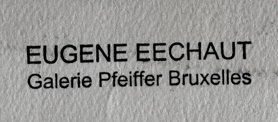 Image 1 of Eugene Eechaut ( 1928-2019 ) Kwaliteits aquarel / Galerie Pfeiffer 1973