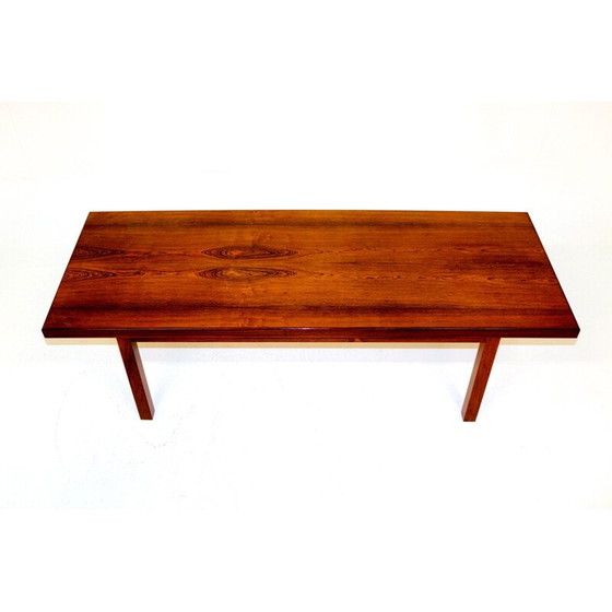 Image 1 of Scandinavische vintage salontafel in rozenhout, Zweden 1960