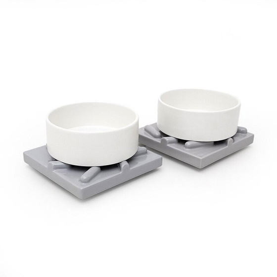 Image 1 of Paar vintage kommen met deksels van Luigi Castaldi en Massimo Materassi voor Mas, jaren 1980