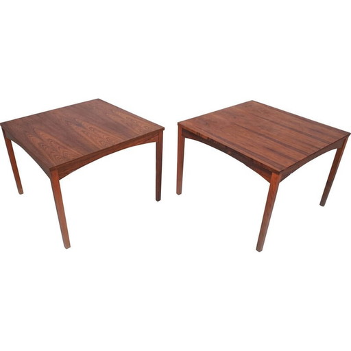 Paar vintage Deense palissander bankeinden, 1970