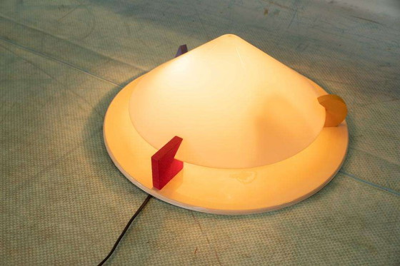 Image 1 of Vintage Sconce Plafoniere jaren 80, memphis style Ikea lamp