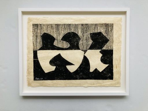 Geni Peter - Vintage Inkt Tekening - Origineel - 1960