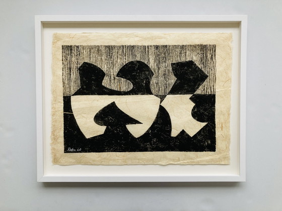 Image 1 of Geni Peter - Vintage Inkt Tekening - Origineel - 1960