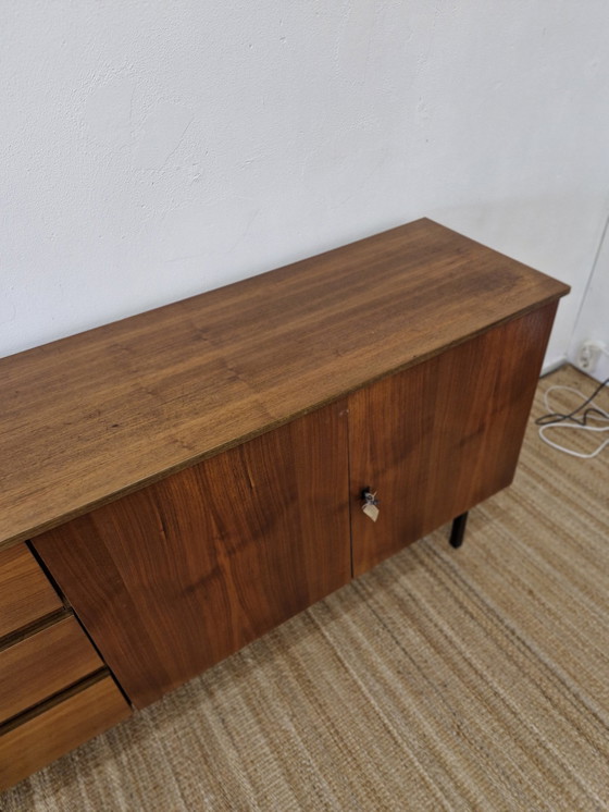 Image 1 of Vintage Dressoir / Sideboard Lades Zwarte Pootjes 70S