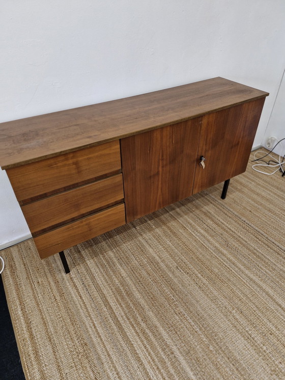 Image 1 of Vintage Dressoir / Sideboard Lades Zwarte Pootjes 70S