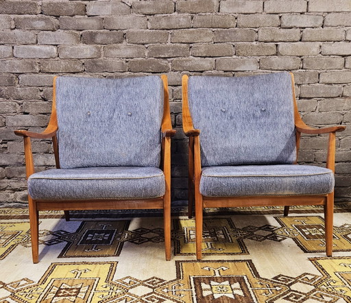 Paar Scandinavische Fauteuils 1960 Vintage