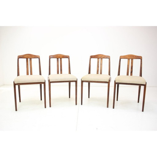 Set van 4 vintage eetkamerstoelen van Drevotvar, Tsjecho-Slowakije 1970