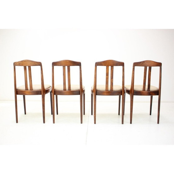 Image 1 of Set van 4 vintage eetkamerstoelen van Drevotvar, Tsjecho-Slowakije 1970