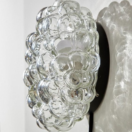 Image 1 of Vintage gebobbeld glazen wandlamp door Helena Tynell voor Limburg, 1960