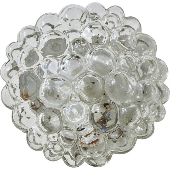 Image 1 of Vintage gebobbeld glazen wandlamp door Helena Tynell voor Limburg, 1960
