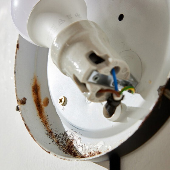 Image 1 of Vintage gebobbeld glazen wandlamp door Helena Tynell voor Limburg, 1960