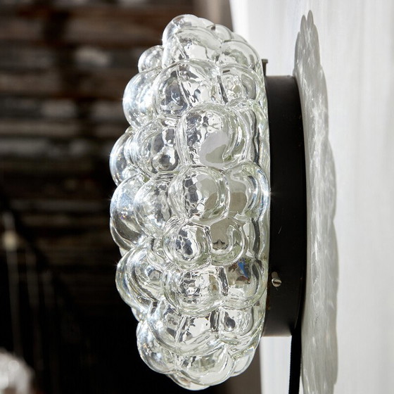 Image 1 of Vintage gebobbeld glazen wandlamp door Helena Tynell voor Limburg, 1960
