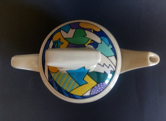 Image 1 of Dorothy Hafner Pop-Art/Postmoderne Theepot Rosenthal Studio Lijn 1980'S