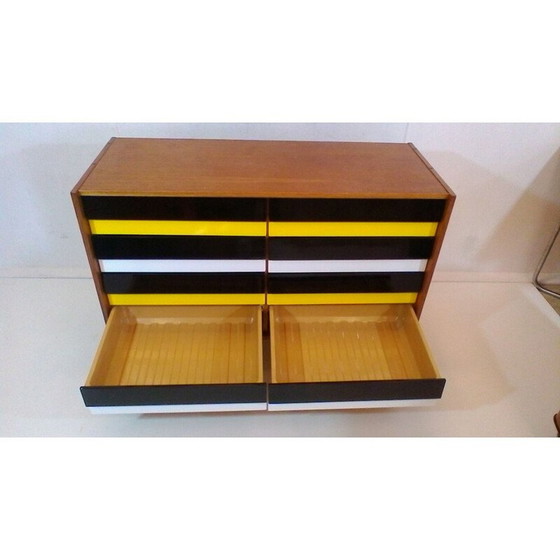 Image 1 of Vintage eikenhouten ladekast van Jiri Jiroutka voor Interier Praha, 1960