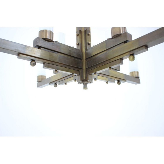 Image 1 of Grote heldere en eenvoudige vintage plafondlamp van Bauhaus, 1930