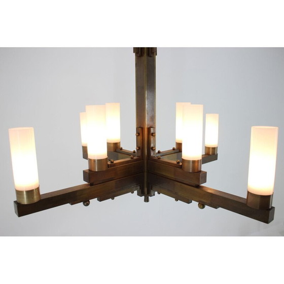 Image 1 of Grote heldere en eenvoudige vintage plafondlamp van Bauhaus, 1930