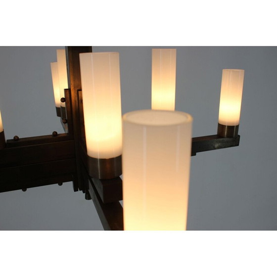 Image 1 of Grote heldere en eenvoudige vintage plafondlamp van Bauhaus, 1930