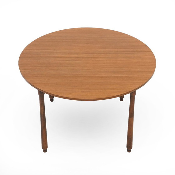 Image 1 of Rond teak tafelblad, 1960S