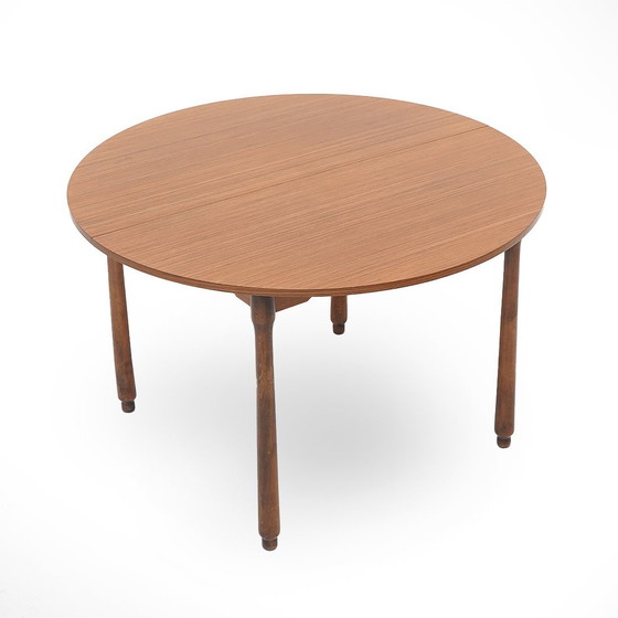 Image 1 of Rond teak tafelblad, 1960S