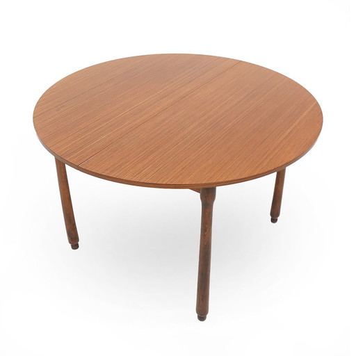 Rond teak tafelblad, 1960S