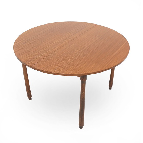 Image 1 of Rond teak tafelblad, 1960S