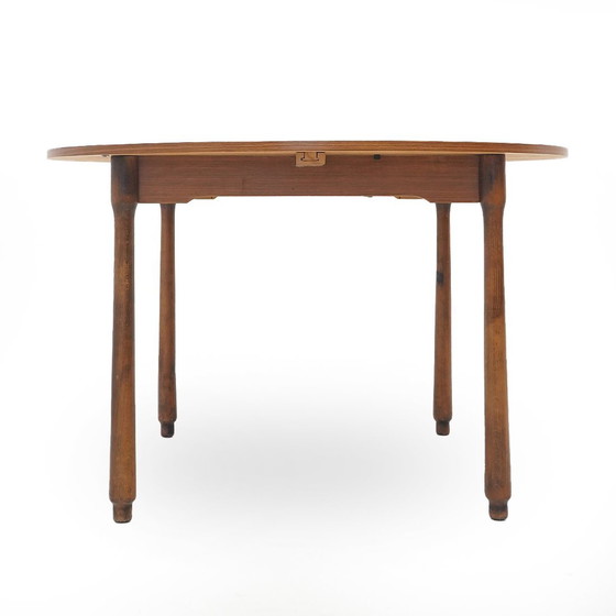 Image 1 of Rond teak tafelblad, 1960S